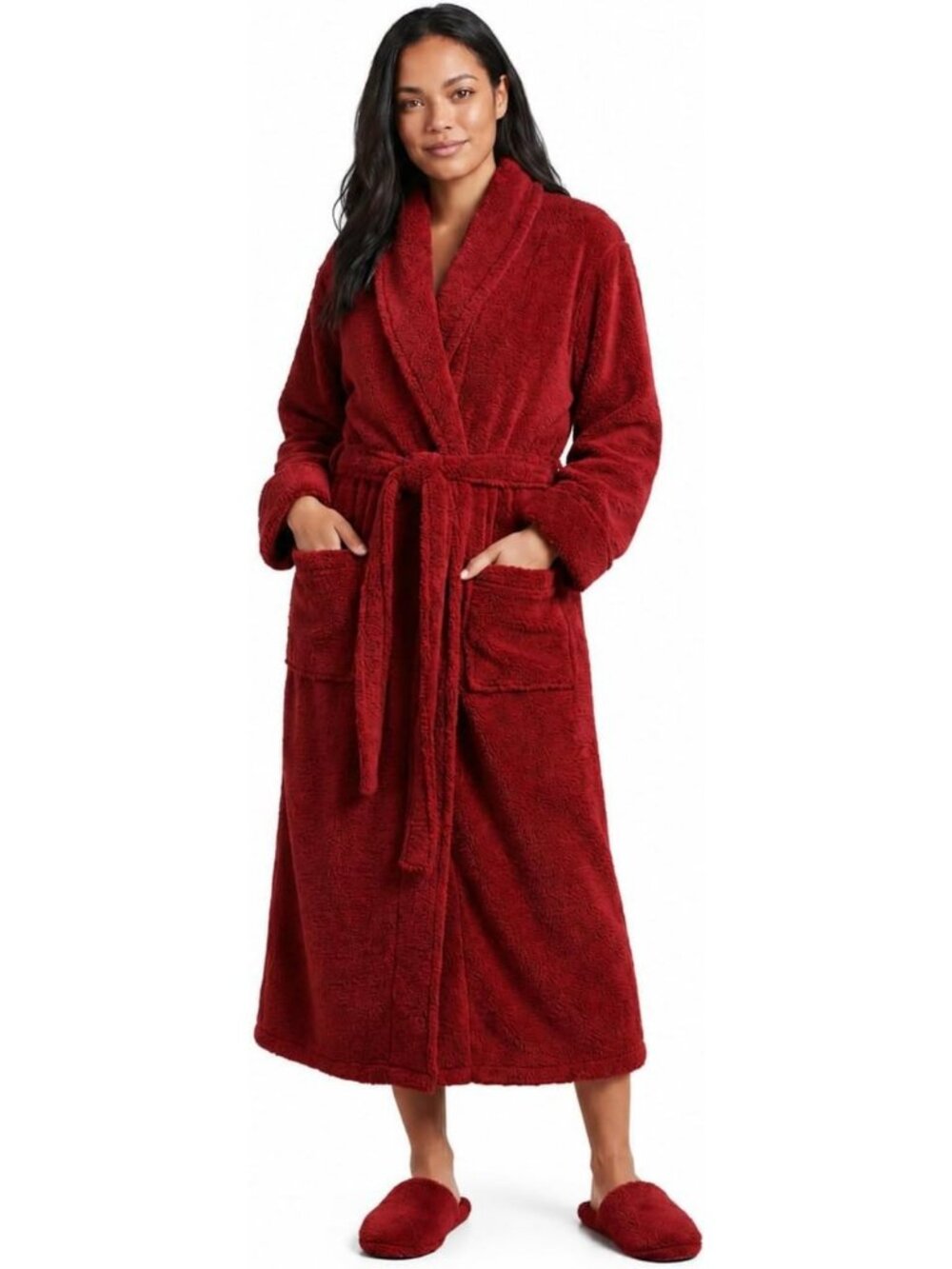 Super Soft Plush Microfiber Fleece Robe | Lightweight Full Length Warm Wear